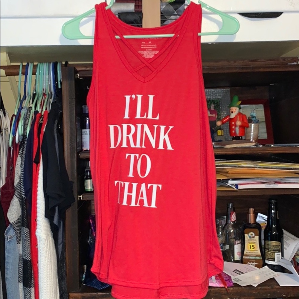 Cute “drinking” top. Used one for event as pic